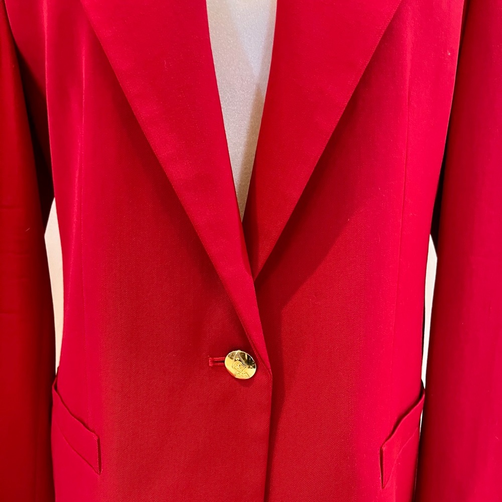 Austin reed 100% wool red blazer - Picture 2 of 7